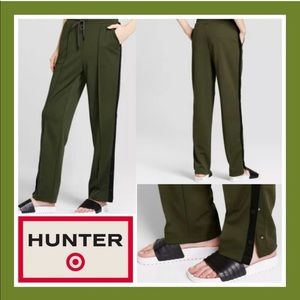 Hunter for Target Women's Tapered Side Snap Track Pants, Olive, M